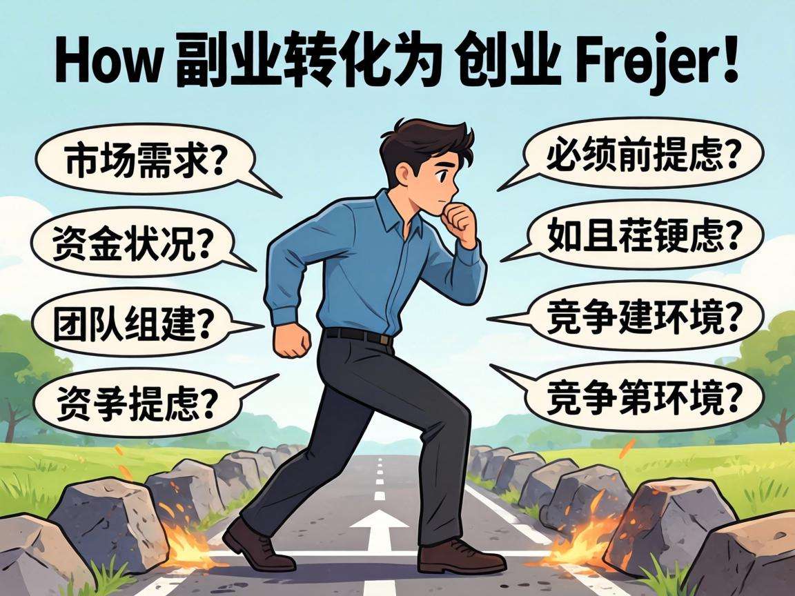 普通人想把副业转成创业项目，有哪些必须提前考虑的问题