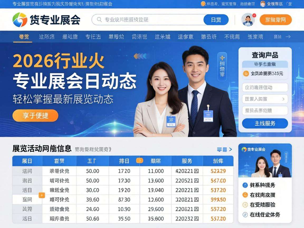 2026年各行业专业展会日程安排要去哪里查询