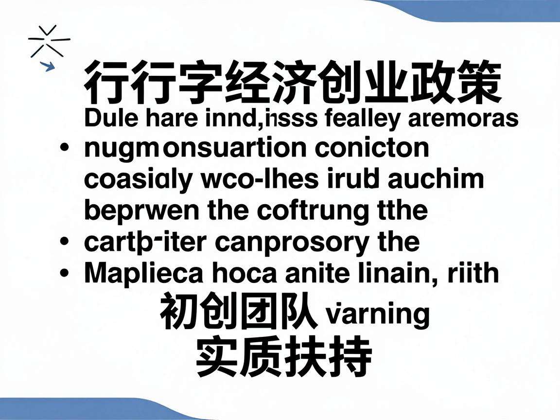 现行数字经济创业政策能为初创团队带来哪些实质扶持