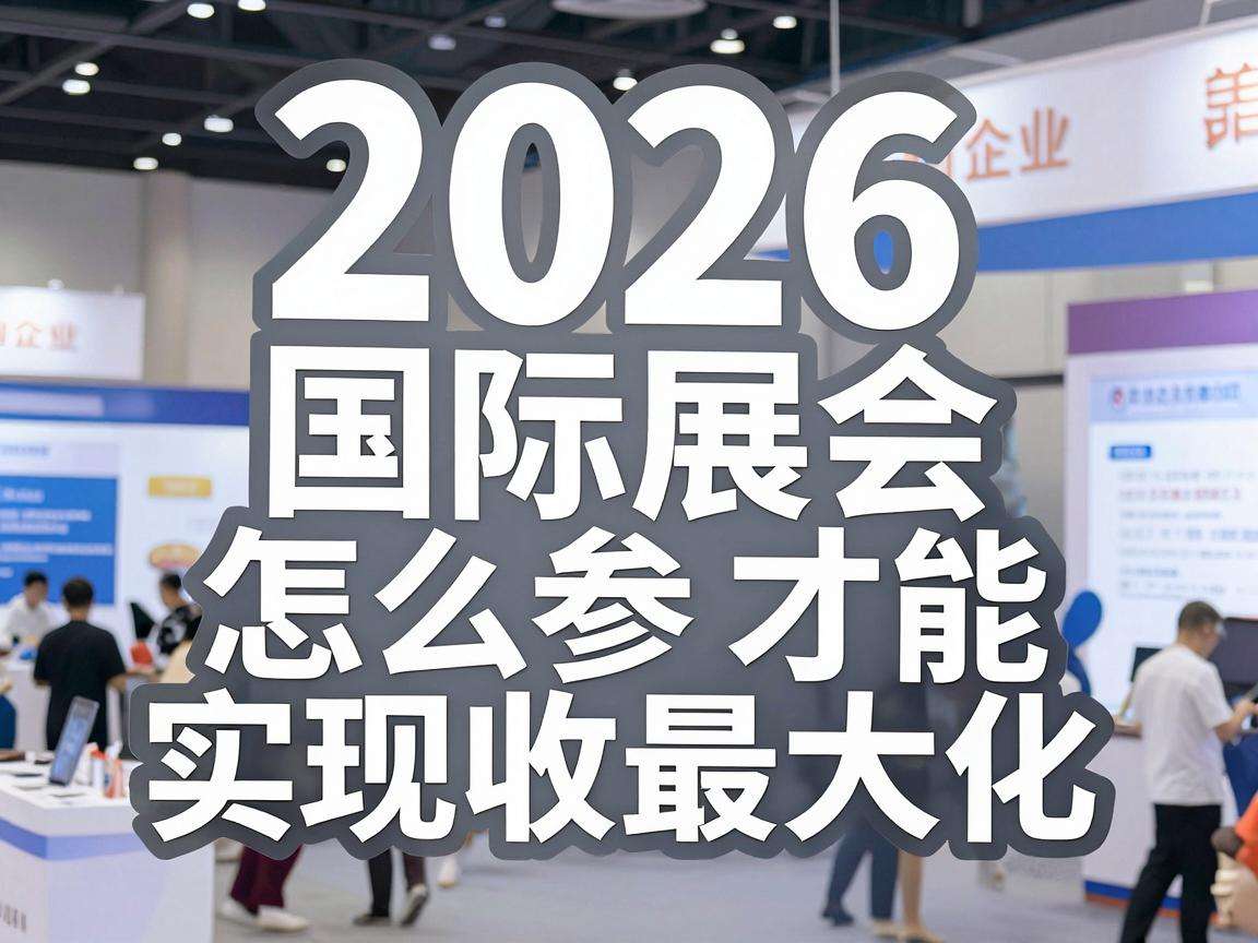 2026国际展会怎么参会才能实现收益最大化