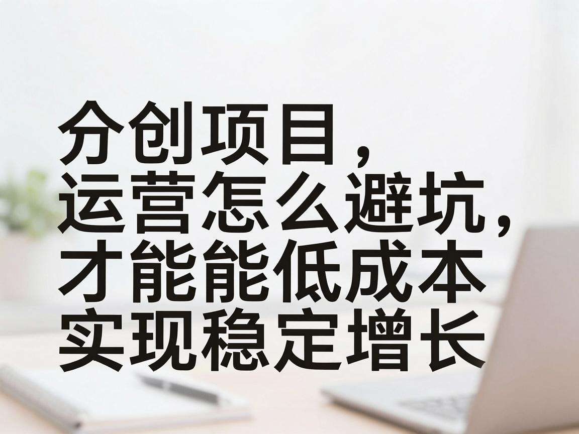 初创项目运营怎么避坑才能低成本实现稳定增长