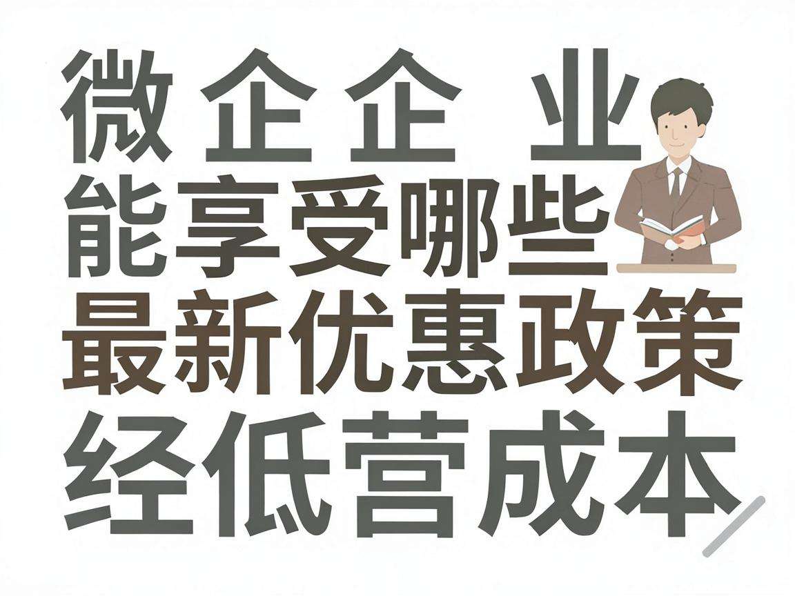 小微企业能享受哪些最新优惠政策来降低经营成本