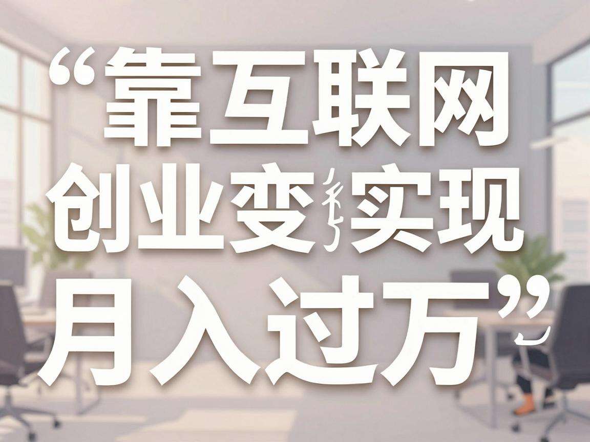 普通人靠互联网创业变现真的能实现月入过万吗