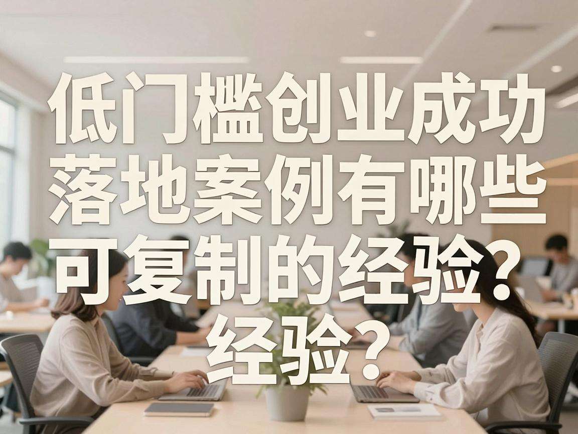 普通人低门槛创业成功的落地案例有哪些可复制的经验？