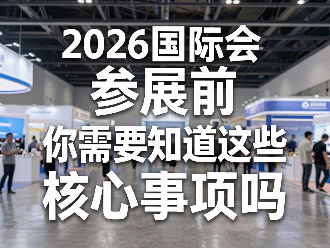 2026国际展会参展前你需要知道这些核心事项吗