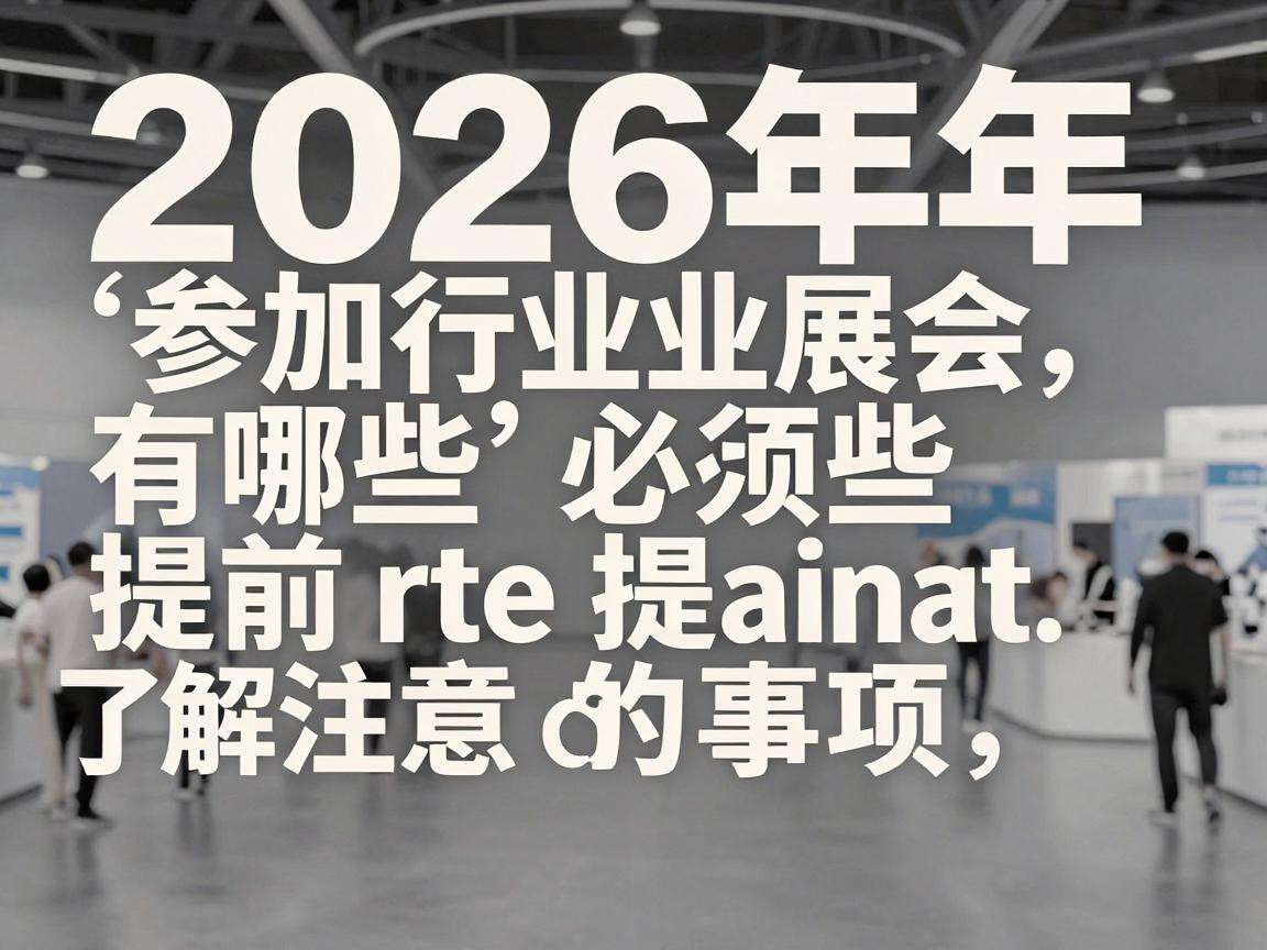 2026年参加行业展会有哪些必须提前了解的注意事项