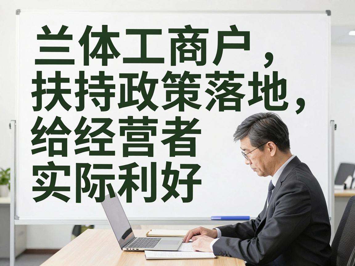个体工商户扶持政策落地能给经营者带来哪些实际利好
