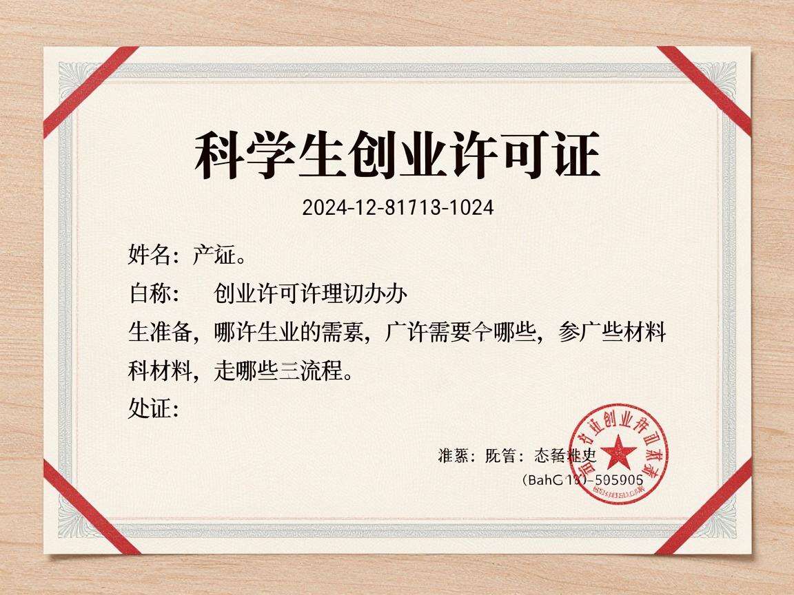 大学生创业许可证办理需要准备哪些材料走哪些流程