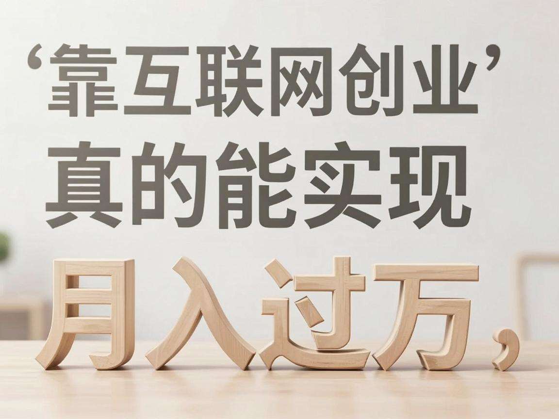 普通人靠互联网创业变现真的能实现月入过万吗