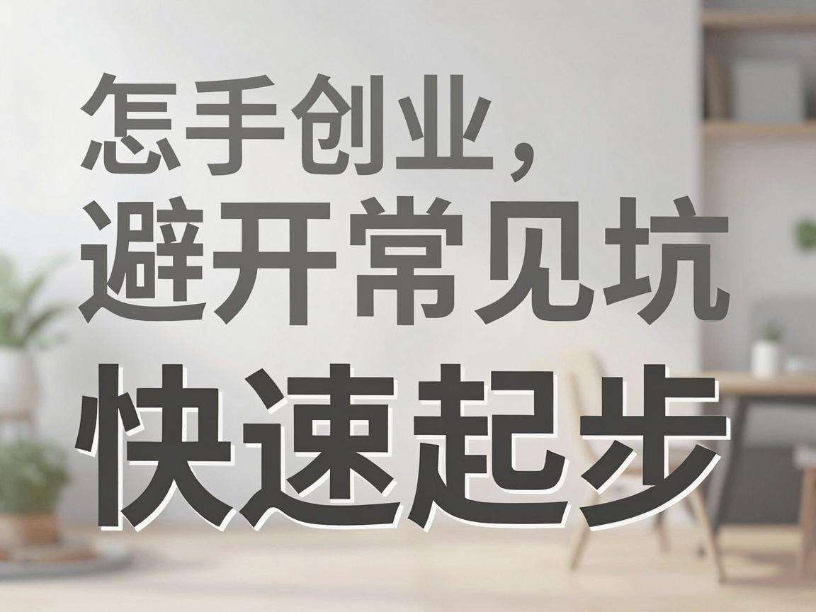 新手创业怎么避开常见坑快速起步
