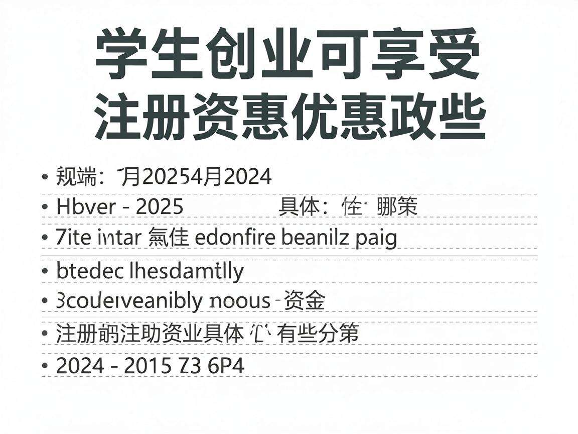大学生创业可享受的注册资金优惠政策具体有哪些