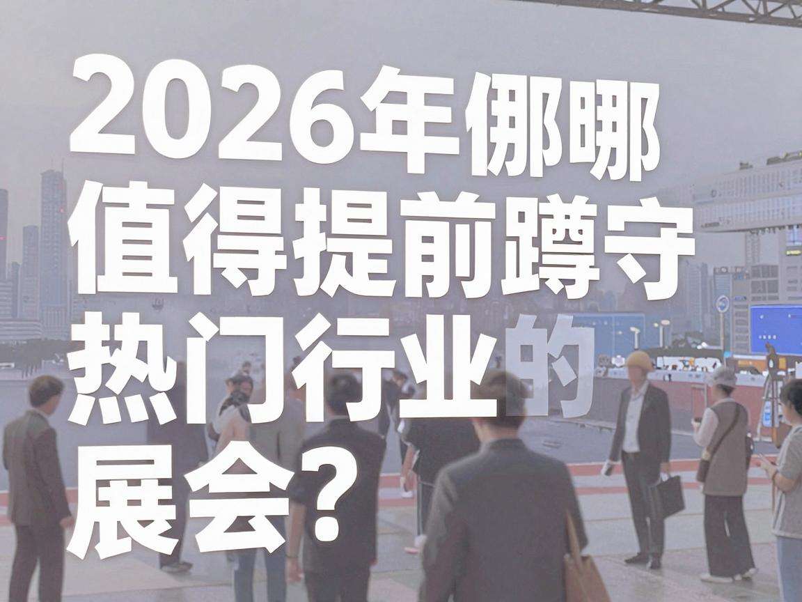 2026年有哪些值得提前蹲守的热门行业展会？