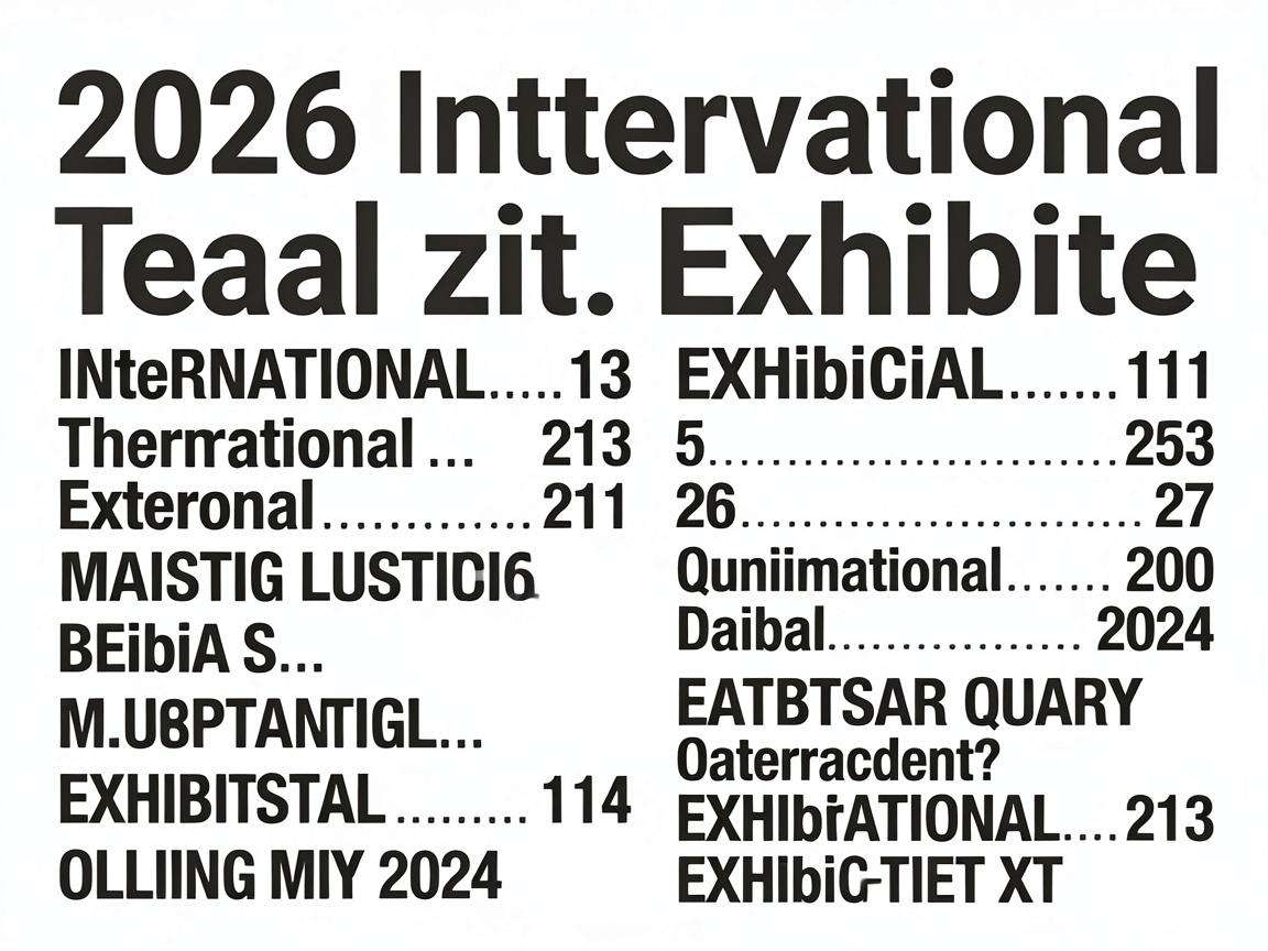 2026年各领域热门国际展会举办信息在哪里可以查询？