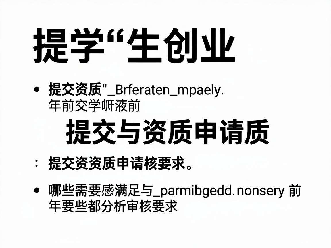 大学生创业提交资质申请前需要满足哪些审核要求