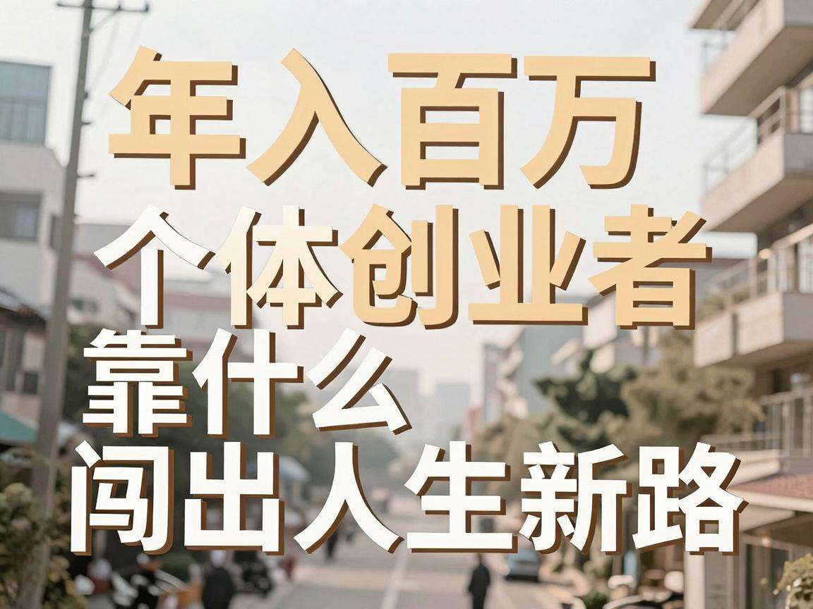 从负债摆摊到年入百万个体创业者靠什么闯出人生新路