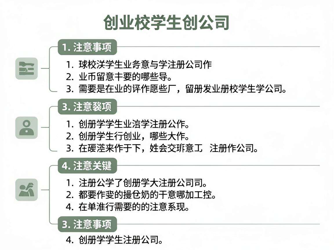 在校学生创业注册公司需要留意哪些关键注意事项