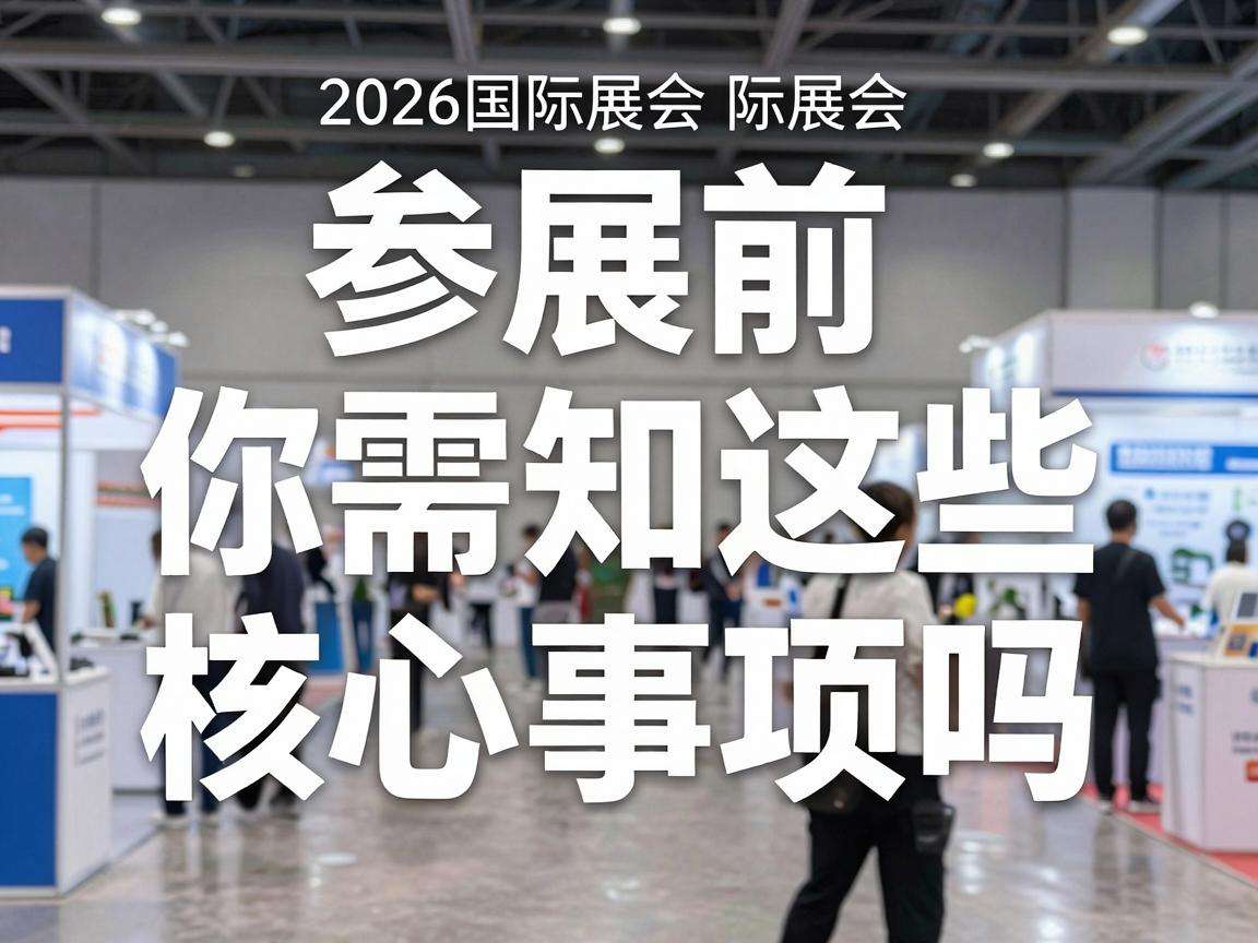 2026国际展会参展前你需要知道这些核心事项吗