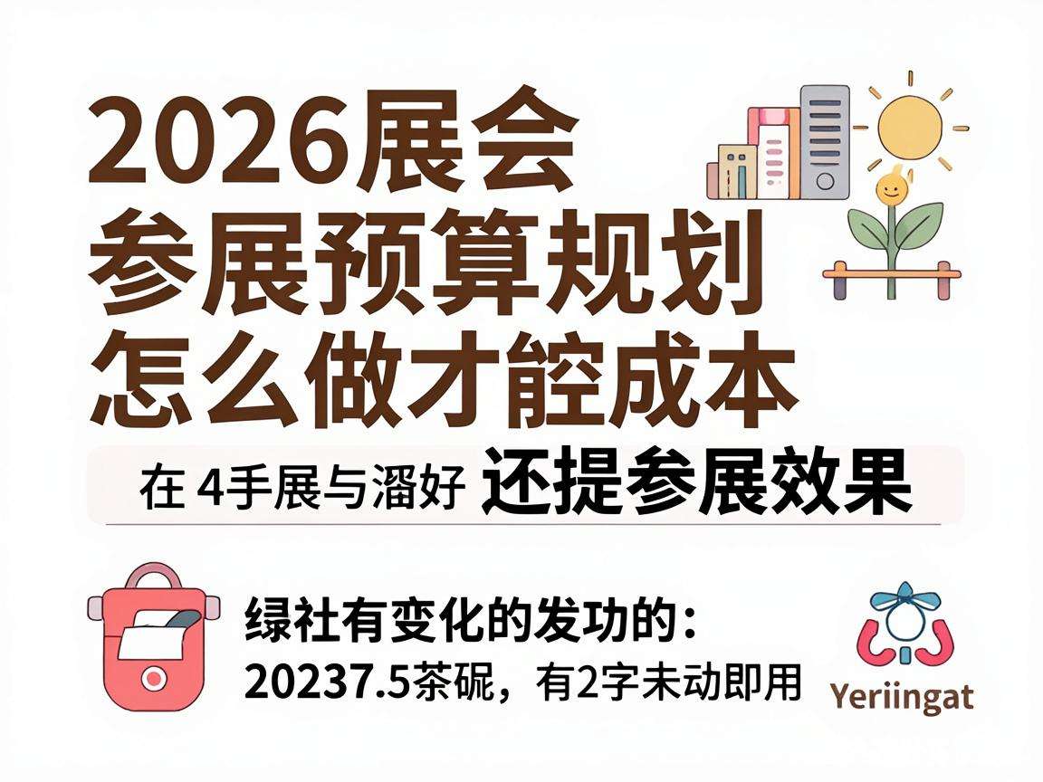 2026展会参展预算规划怎么做才能控成本还提参展效果