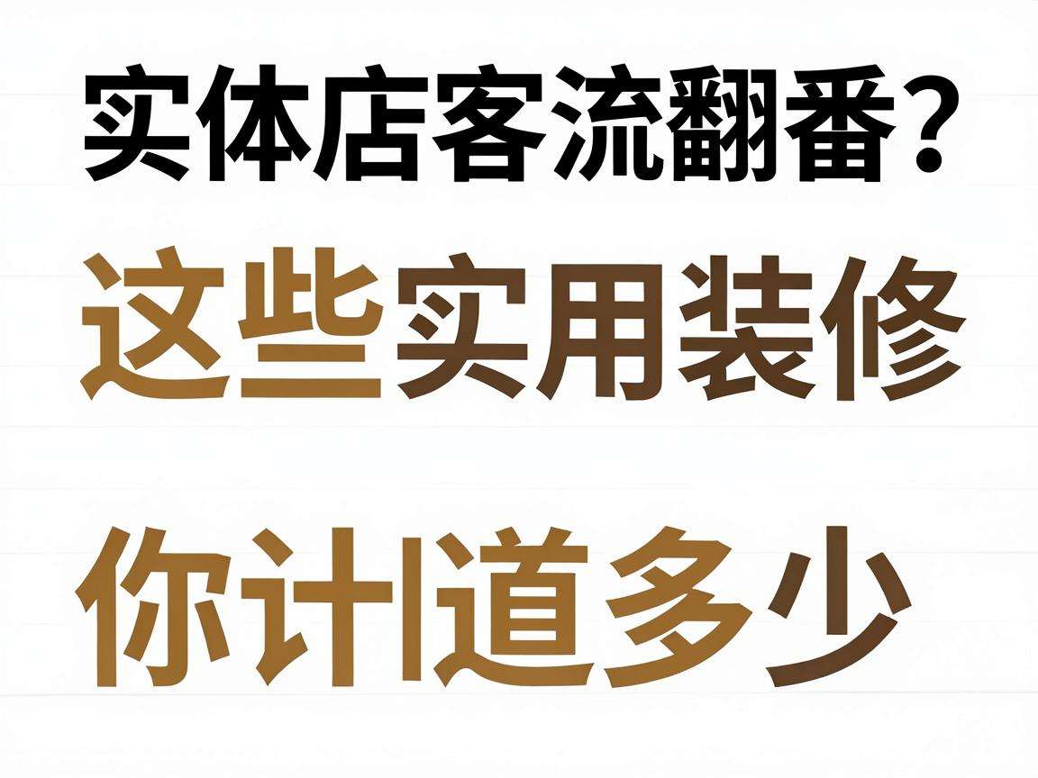 想让实体店客流翻番？这些实用装修设计技巧你知道多少