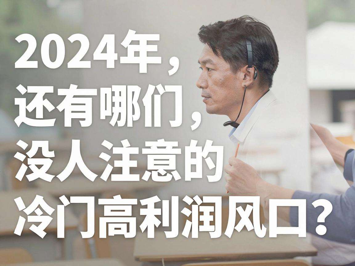 2024年还有哪些没人注意的冷门高利润创业风口?