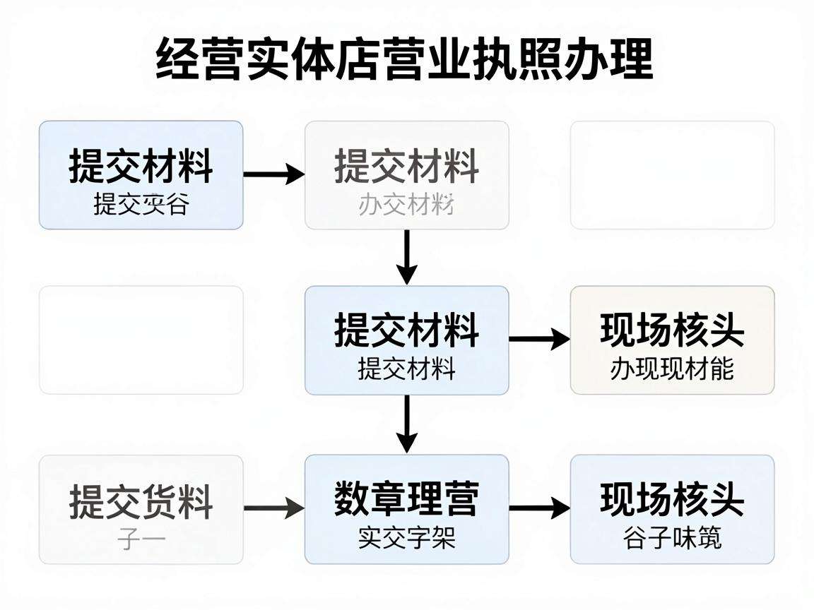 个体经营开实体店营业执照办理流程具体有哪些步骤？