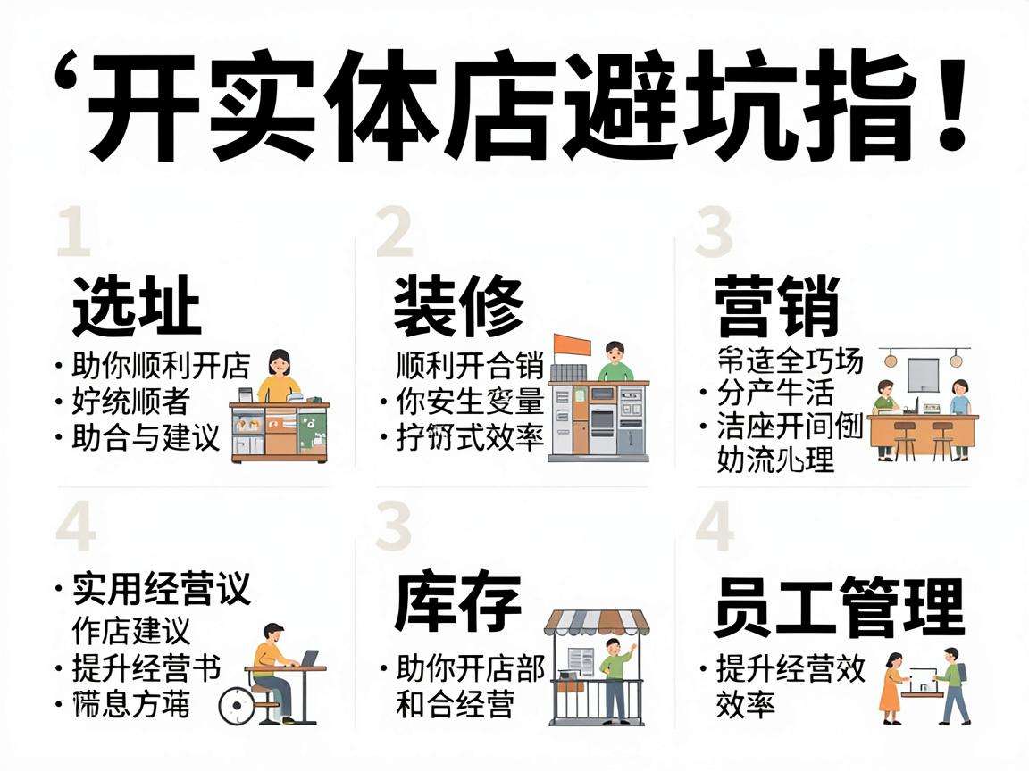 普通人开实体店怎么避坑，实用开店指南都包含哪些内容