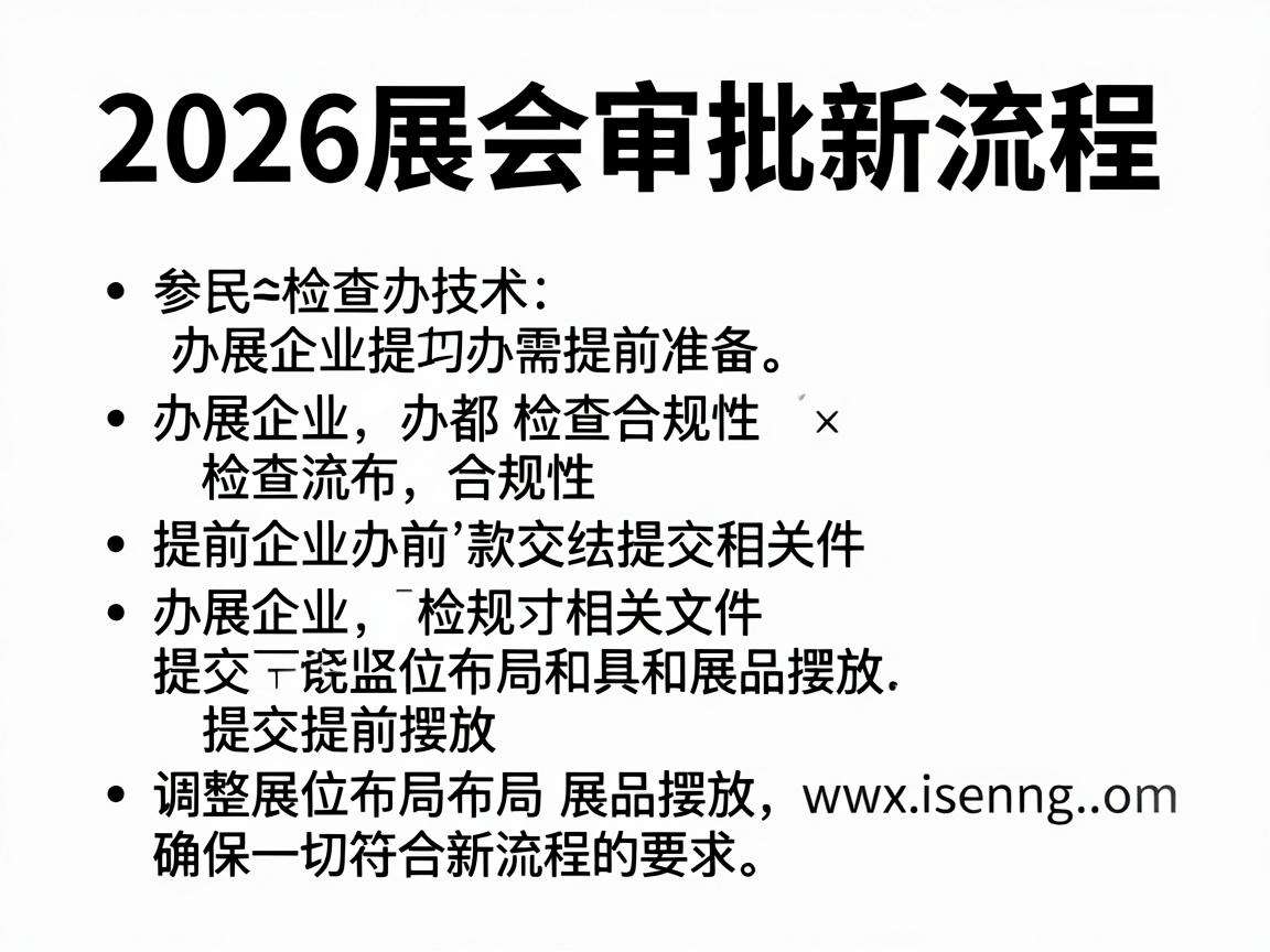2026展会审批新流程落地，办展企业该提前做好哪些准备