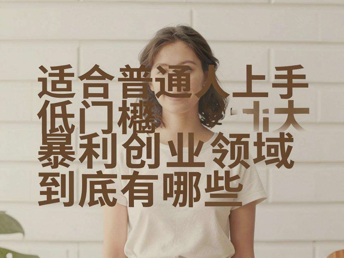 适合普通人上手的低门槛暴利创业领域到底有哪些