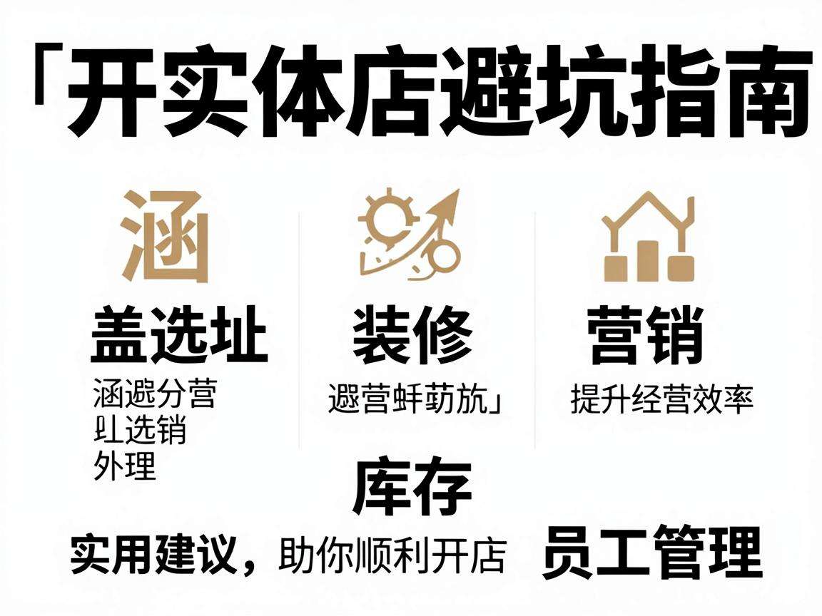 普通人开实体店怎么避坑,实用开店指南都包含哪些内容