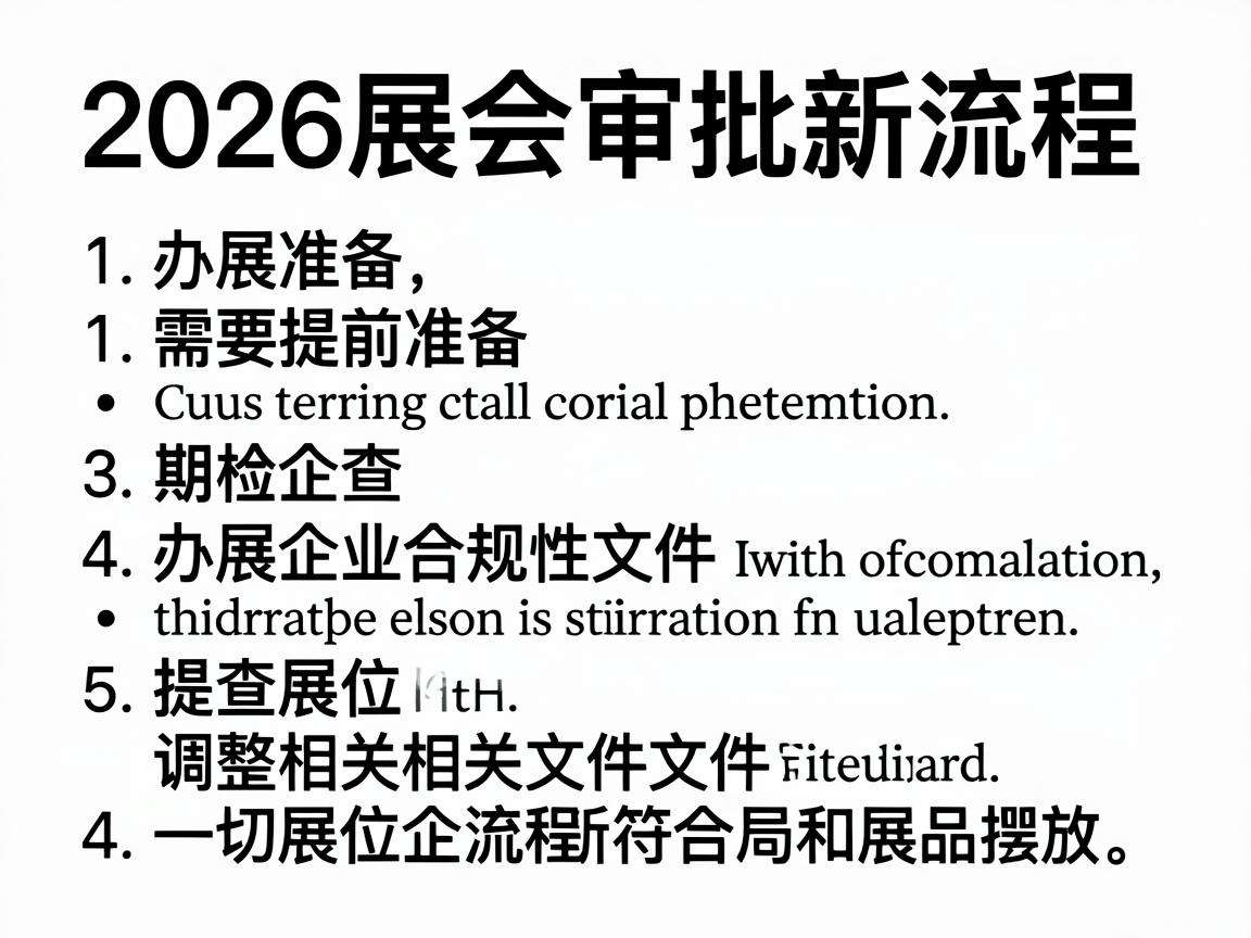 2026展会审批新流程落地，办展企业该提前做好哪些准备