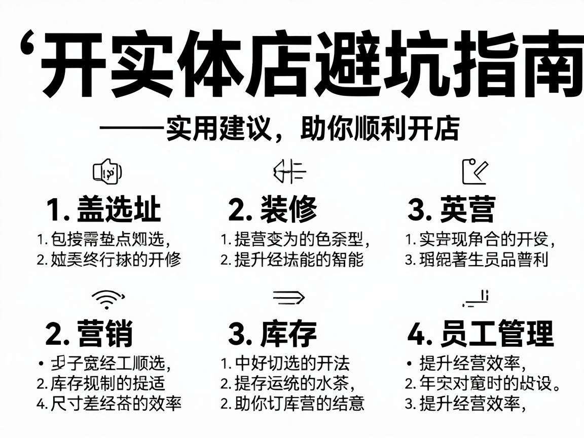 普通人开实体店怎么避坑,实用开店指南都包含哪些内容