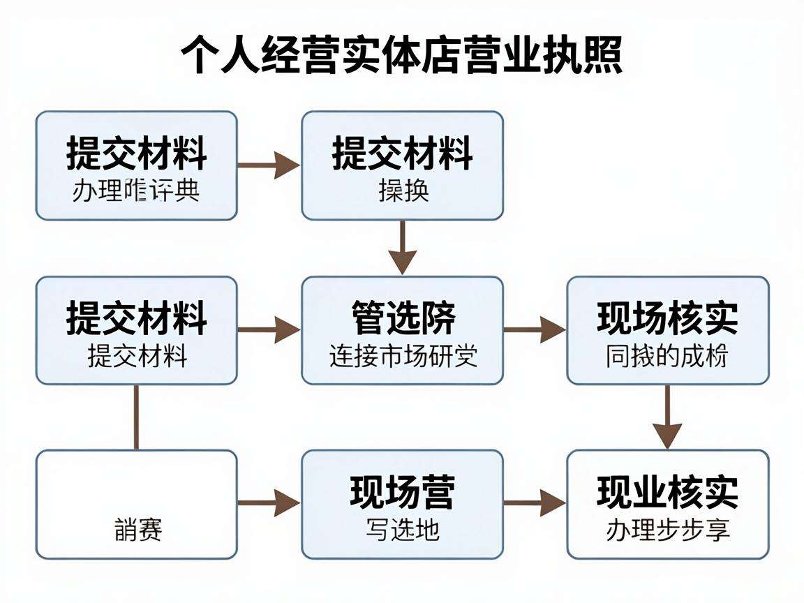 个体经营开实体店营业执照办理流程具体有哪些步骤？