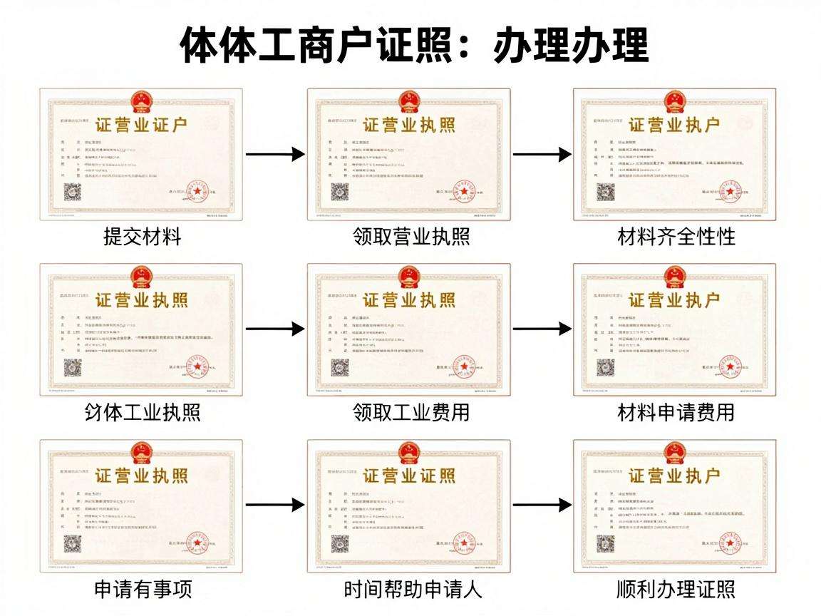 个体工商户证照办理需要哪些步骤和注意事项