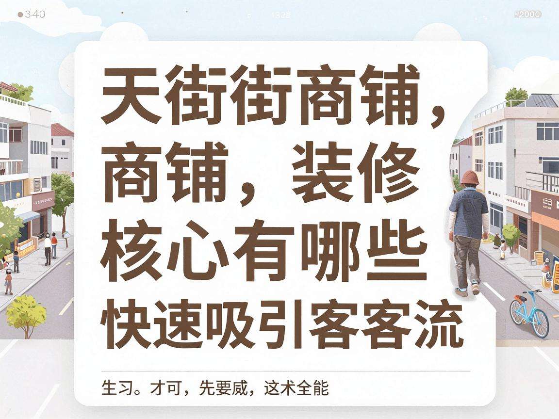 临街商铺装修核心要点有哪些才能快速吸引客流