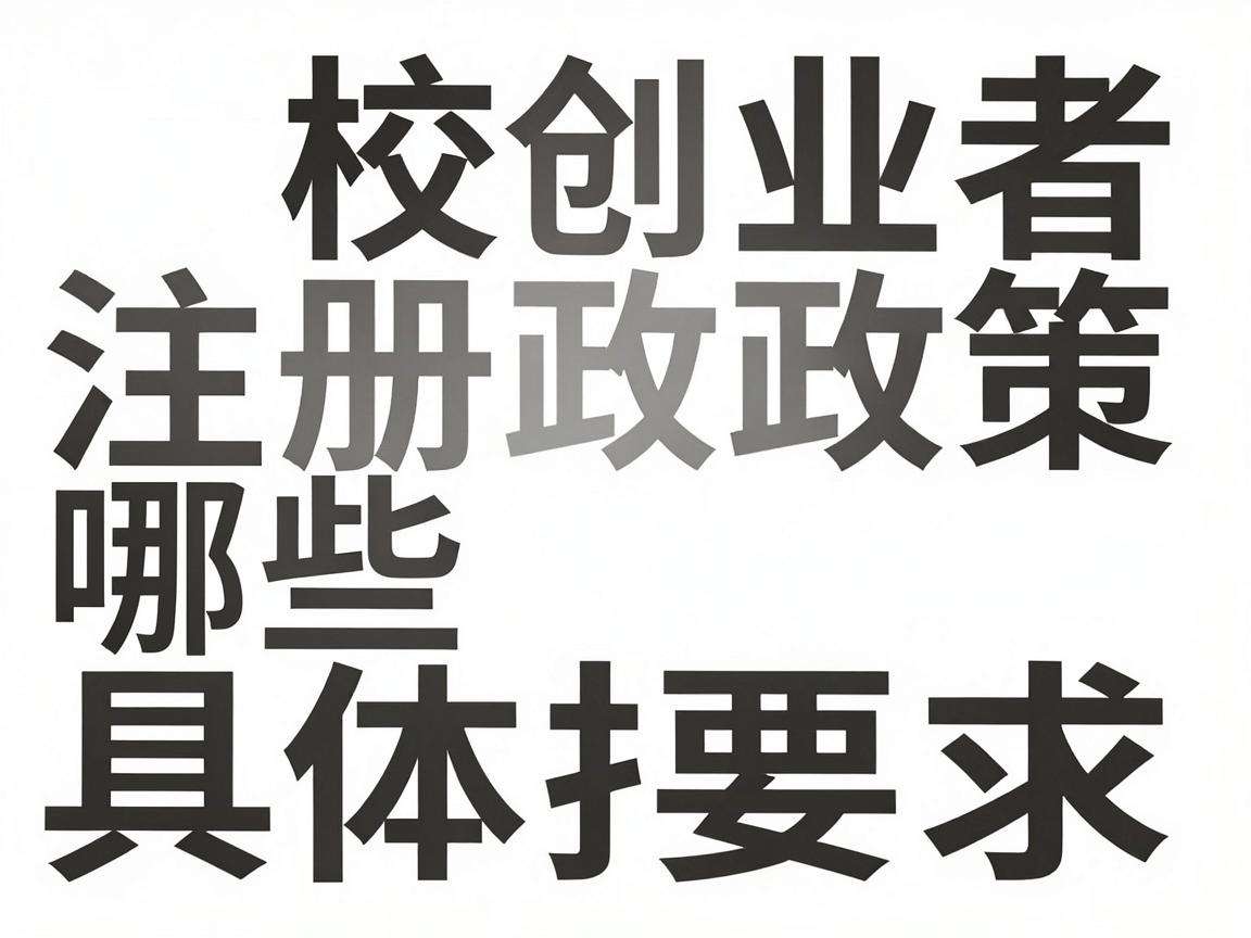 在校创业者注册政策有哪些具体扶持和办理要求