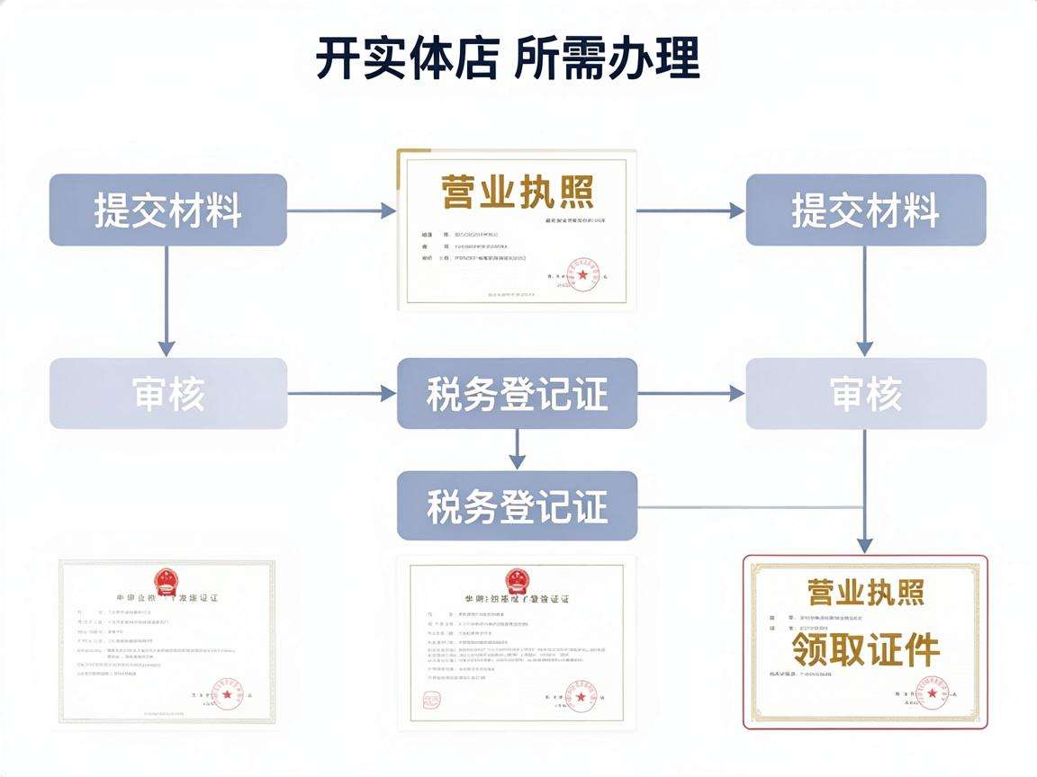 想开实体店开业证照办理步骤具体有哪些你清楚吗