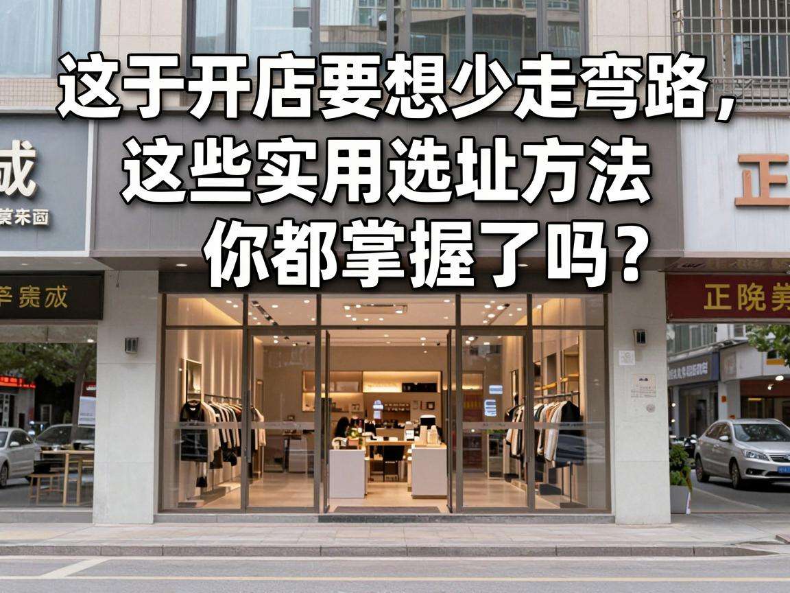 新手开店要想少走弯路，这些实用选址方法你都掌握了吗