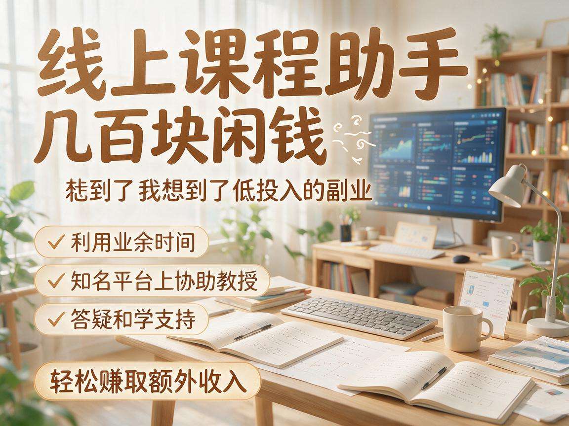 手头只有几百块闲钱有哪些靠谱的低投入副业可做