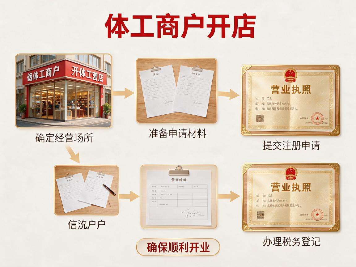 想办个体工商户开店完整流程是怎样的