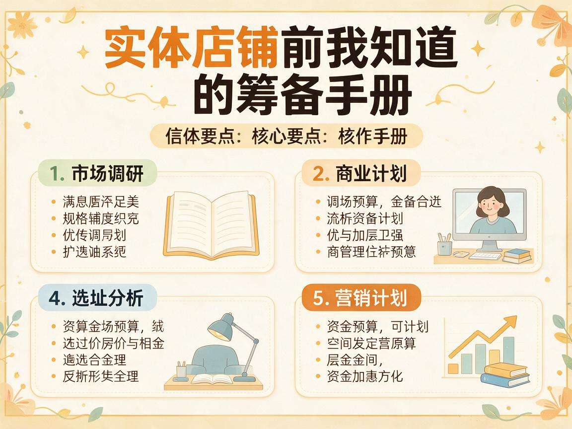 开实体店铺前要知道的筹备手册核心要点有哪些