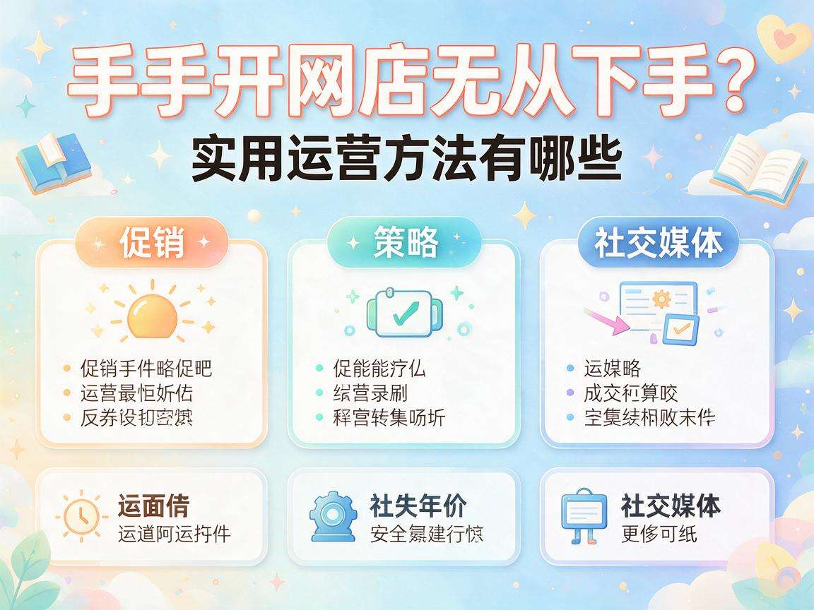 新手开网店无从下手?实用运营方法有哪些