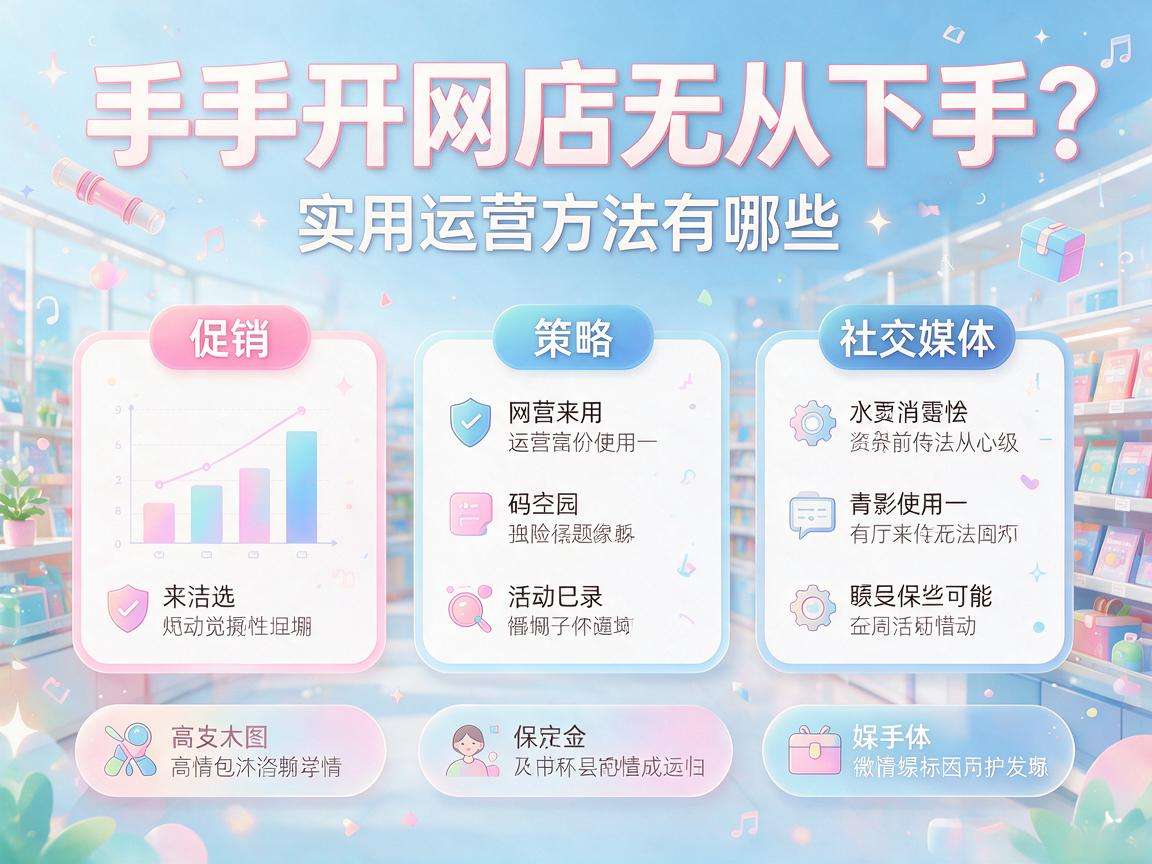 新手开网店无从下手？实用运营方法有哪些