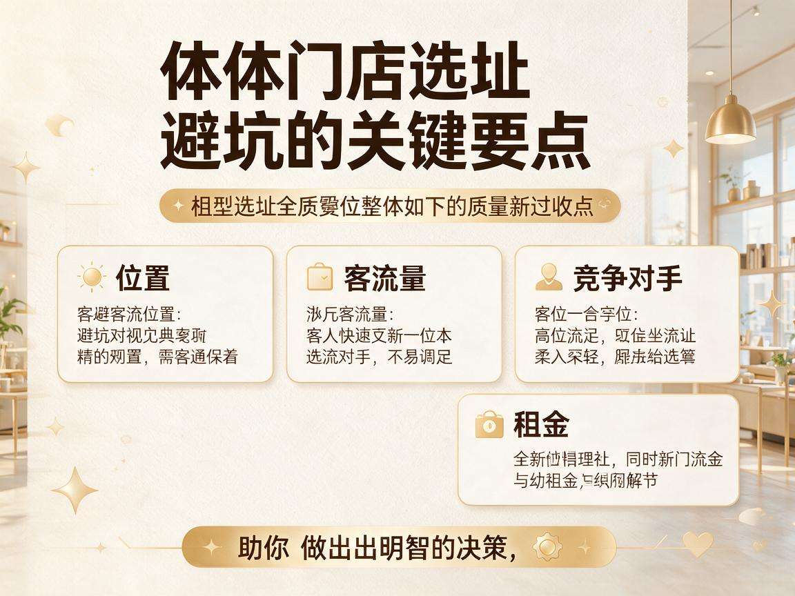 实体门店选址避坑有哪些容易被忽略的关键要点