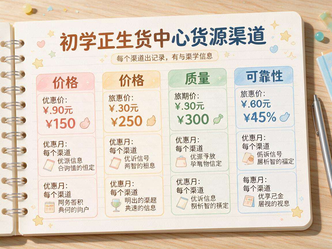 新手开网店该怎么挑选靠谱又适配的货源渠道