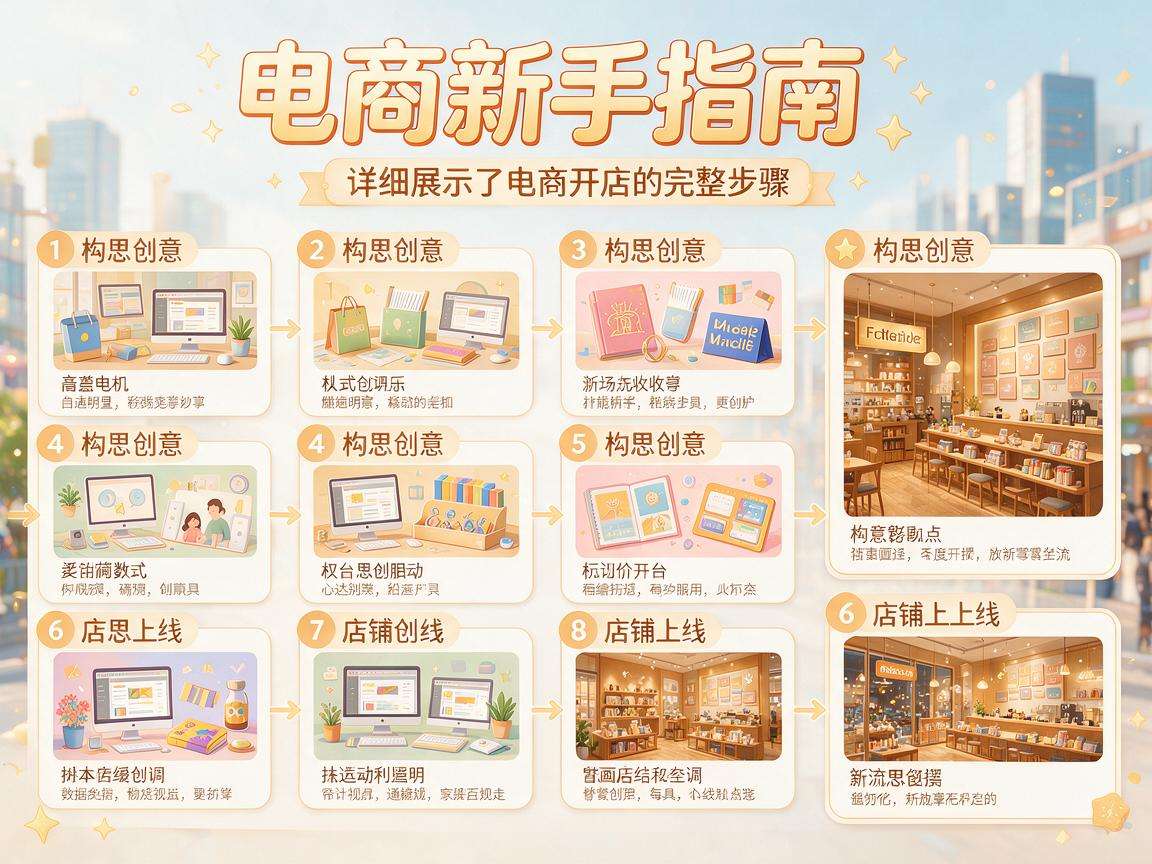 想做电商不知道从何下手，完整开店步骤有哪些？