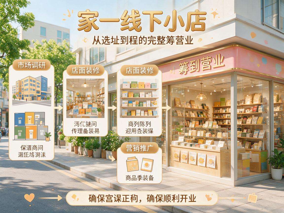 想开一家线下小店完整筹备流程都包含哪些步骤