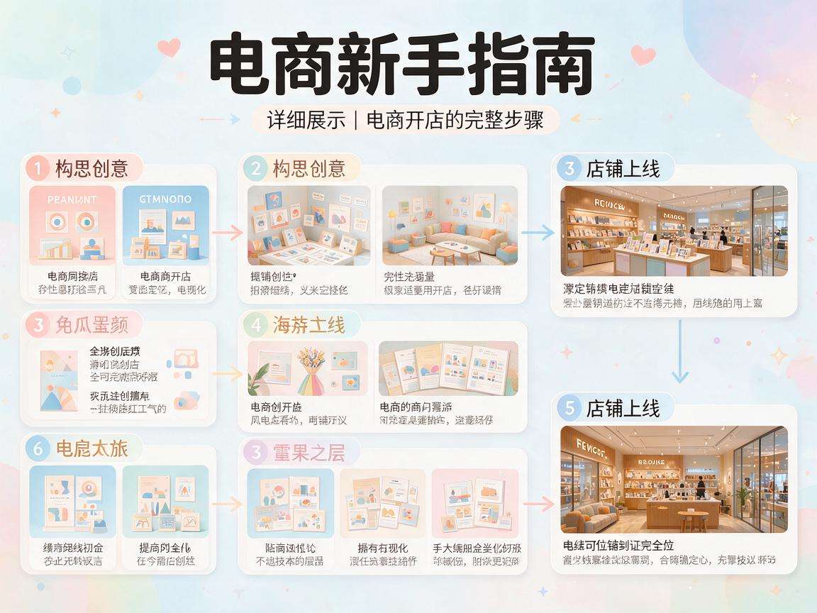 想做电商不知道从何下手，完整开店步骤有哪些？