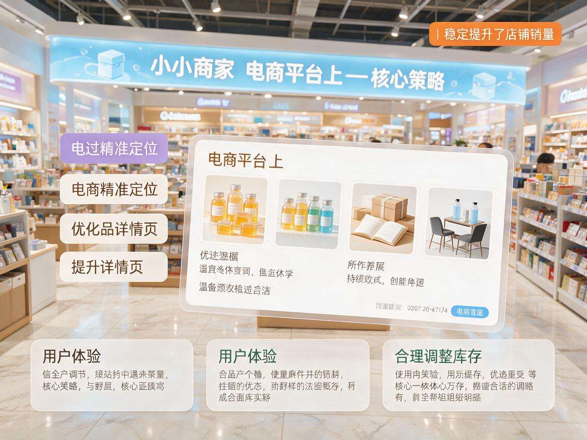 中小商家做好电商店铺运营需要抓住哪些核心要点才能稳定提升销量