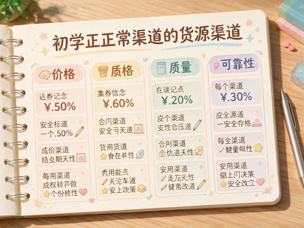 新手开网店该怎么挑选靠谱又适配的货源渠道