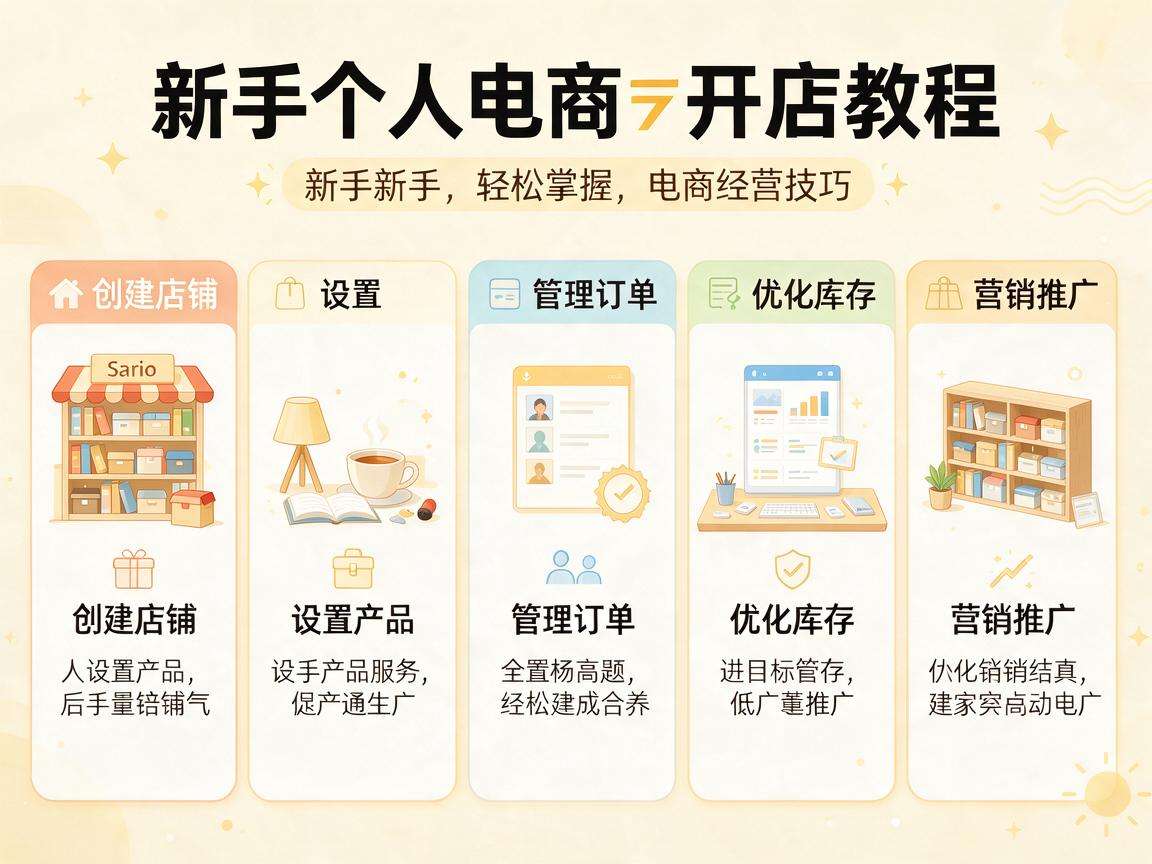 新手个人电商开店有哪些实用易懂的详细教程